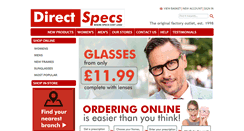 Desktop Screenshot of directspecs.co.uk