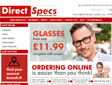 Tablet Screenshot of directspecs.co.uk